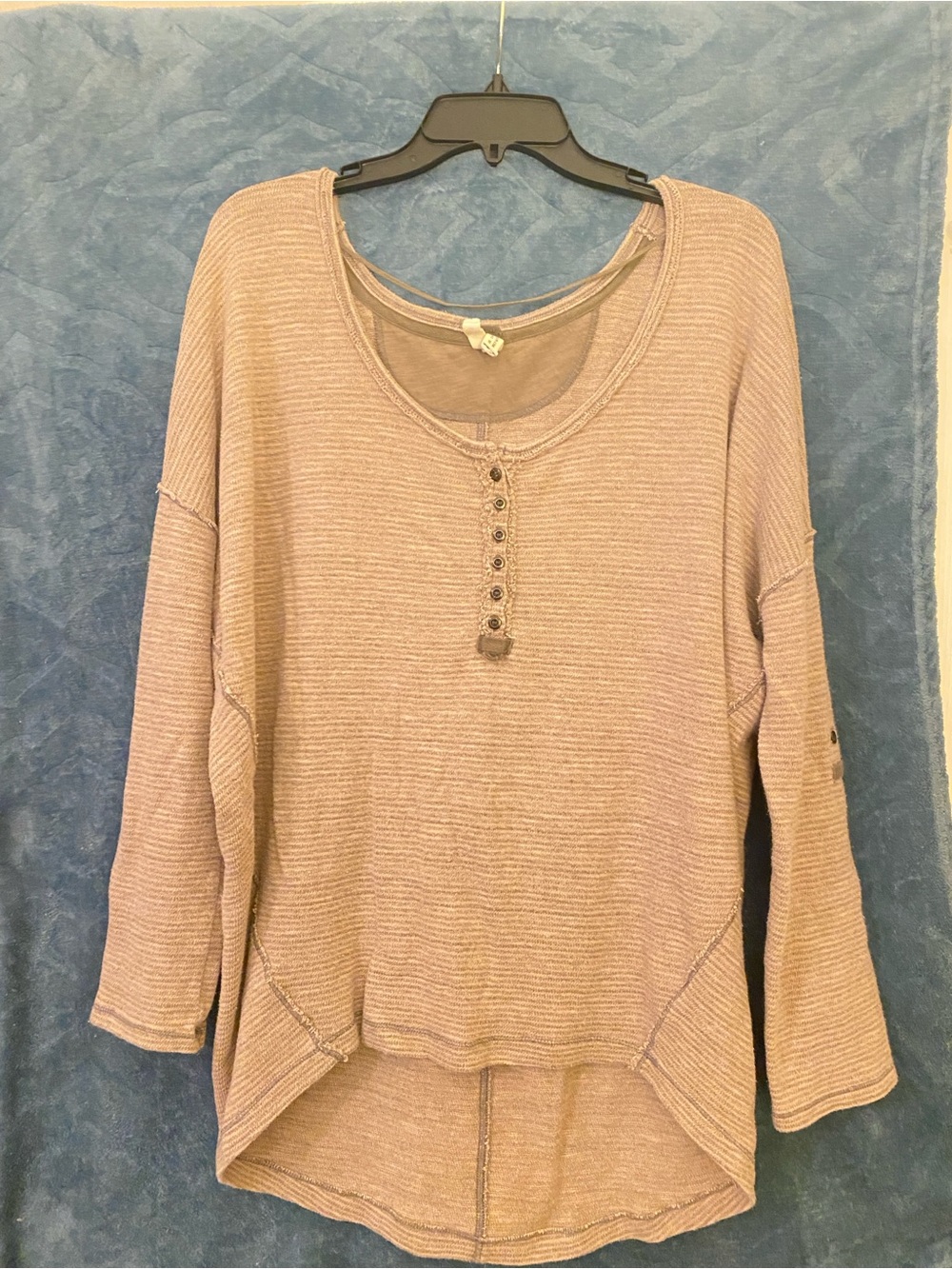 We The Free Metal Tag Top in Taupe